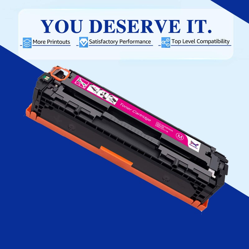 HaloFox Compatible Toner Cartridge Replacement for Canon 131 131h for Canon Color ImageClass MF8280Cw MF624Cw MF628Cw LBP7110Cw MF8230Cn MF8080CW Laser Printer (Black, Cyan, Yellow, Magenta, 5-Pack) - Image 2